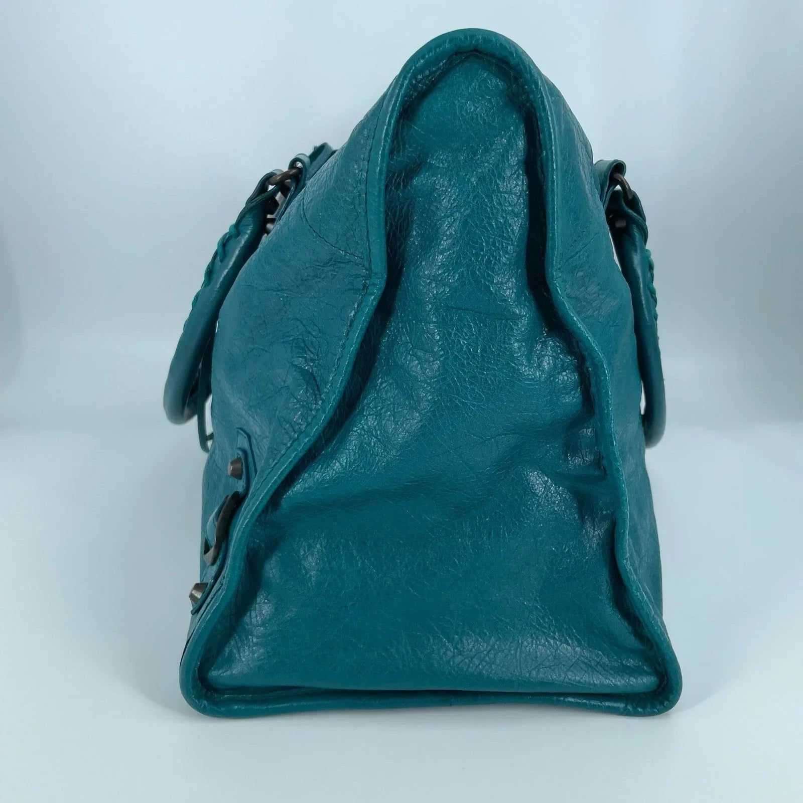 Balenciaga City Bag Blue Handbag Leather 101604