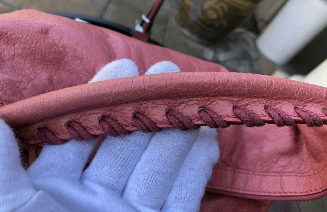 BALENCIAGA City Hobo Bag (PINK BERRY) - Vintage - RARE