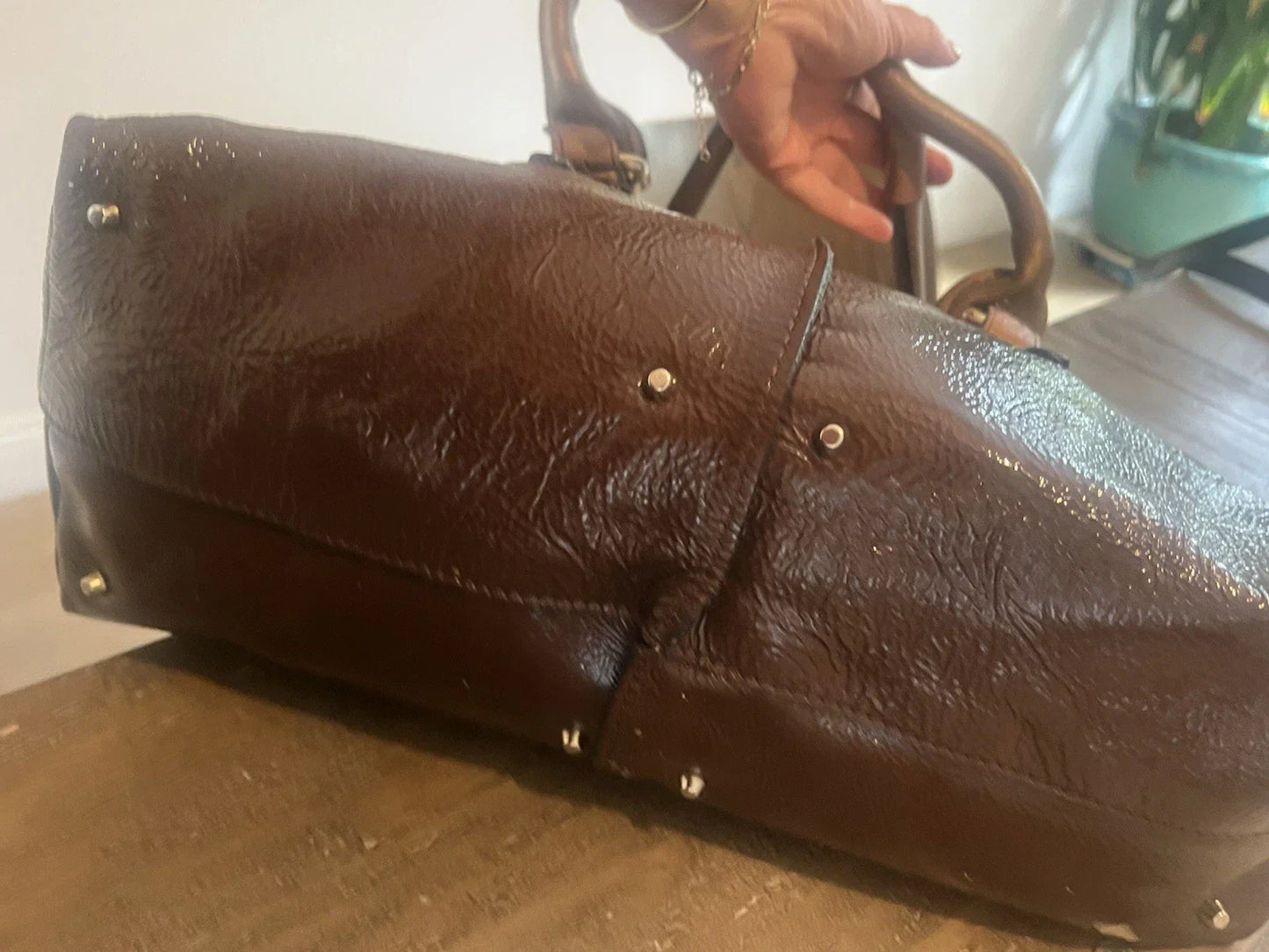 Chloe patent Leather paddington Shoulder Bag