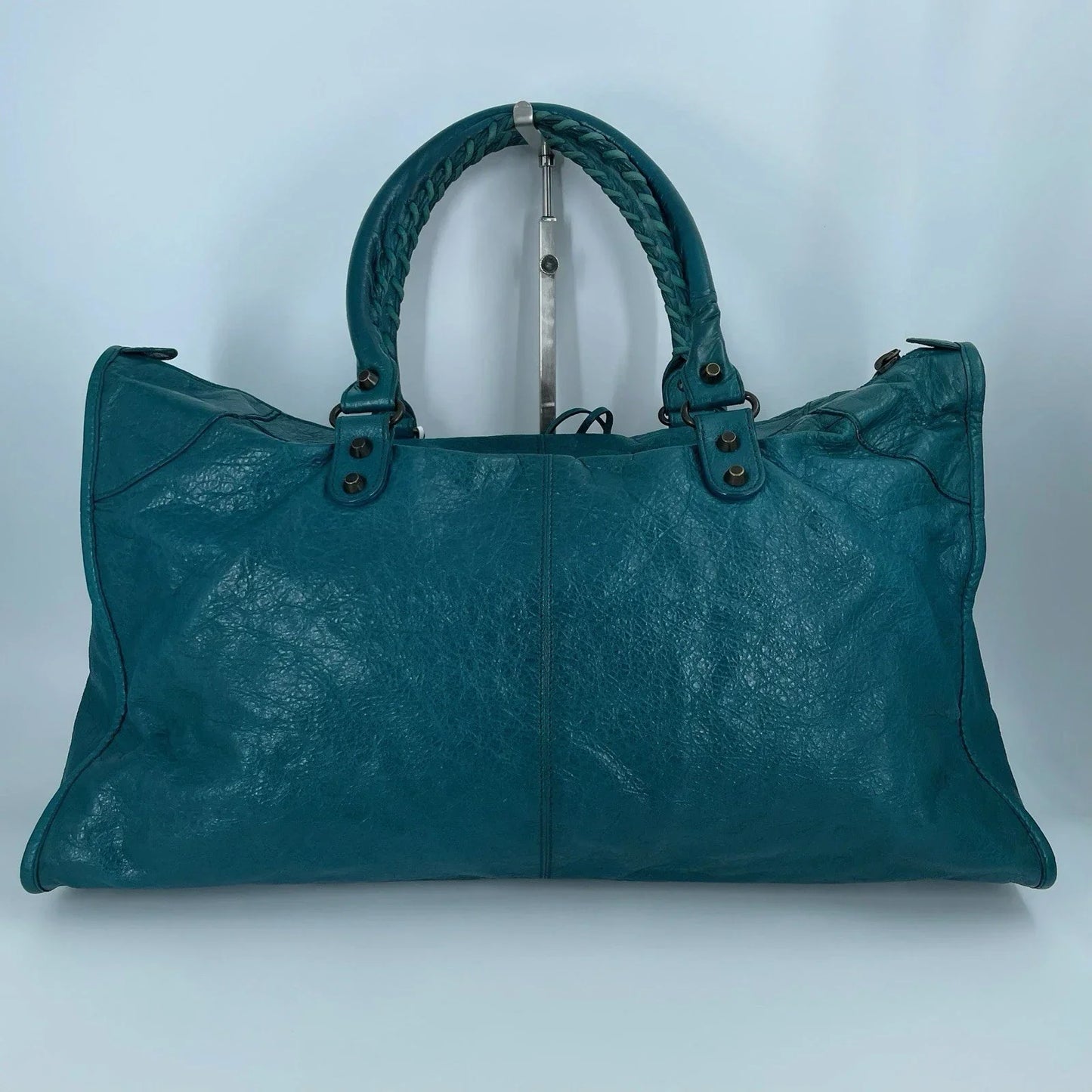Balenciaga City Bag Blue Handbag Leather 101604