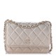 CHANEL Metallic Lambskin Quilted Mini Wallet On Chain WOC Gold