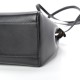 FENDI Nappa Mini Peekaboo Iconic Satchel Black