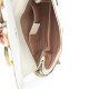 GUCCI Calfskin Pearl Studded Mini Broadway Bee Shoulder Bag White