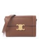 CELINE Natural Calfskin Triomphe Strap Bag Tan