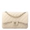 CHANEL Caviar Quilted Jumbo Double Flap Beige Clair