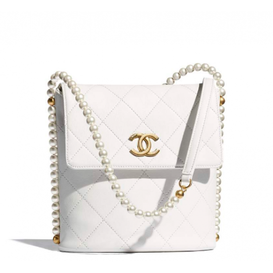 1chanel Small Hobo Bag white