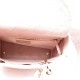 1DIOR Canvas Embroidered Medium Lady D-Lite Bois De Rose