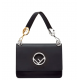 Fendi KAN I F Black leather bag