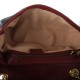 GUCCI 1Vintage Effect Calfskin Matelasse Small GG Marmont Shoulder Bag Black Hibiscus Red