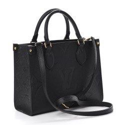 LOUIS VUITTON Empreinte Monogram Giant Onthego PM Black