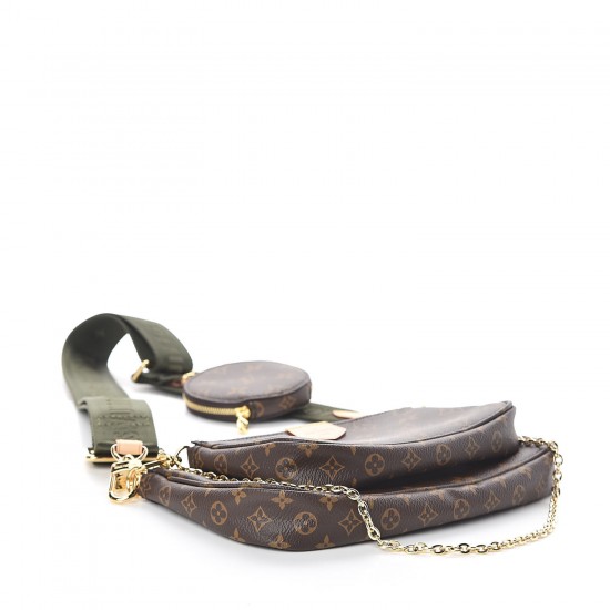 LOUIS VUITTON Monogram Multi Pochette Accessories Kaki