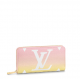 LOUIS VUITTON ICONIC MONOGRAM CANVAS ZIP WALLET GRADIENT Pink