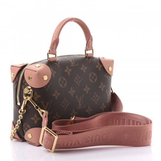 LOUIS VUITTON 1Monogram Petite Malle Souple Peach