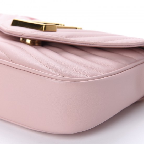 LOUIS VUITTON Calfskin New Wave Multi Pochette Rose Ballerine