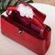 1LOUIS VUITTON Taurillon Capucines BB Rubis