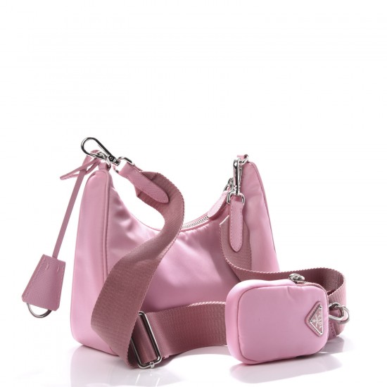 PRADA Nylon Re-Edition 2005 Shoulder Bag Rosa