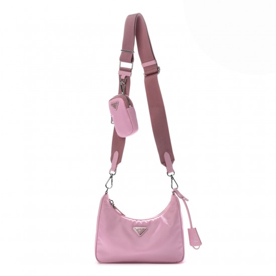 PRADA Nylon Re-Edition 2005 Shoulder Bag Rosa