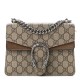 GUCCI GG Supreme Monogram Mini Dionysus Shoulder Bag Taupe